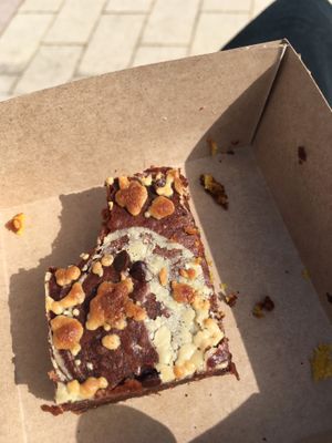 Tahini brownie (oops, already took a bite) at Kaaké in Antibes