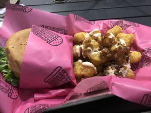 Tastes like the best hand burger you never had! at Underground Burger - Cloud Kitchen in Las Vegas