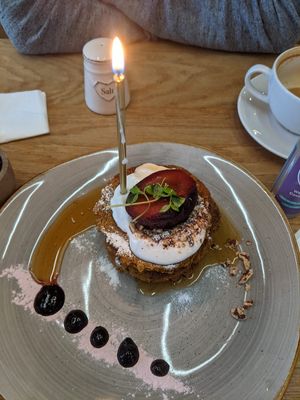 Vegan pumpkin Pancake at The Table Café in South East London