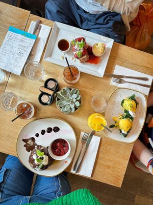 pumpkin pancakes (ve) bottom left at The Table Café in South East London