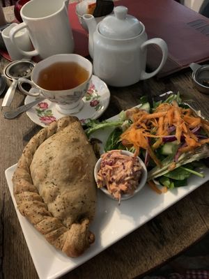 Pasty (one of the specials)   at Rectory Farm Tearooms in Bude