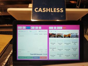 Cashless payment. at Fennel by Komala Vilas in Central Singapore