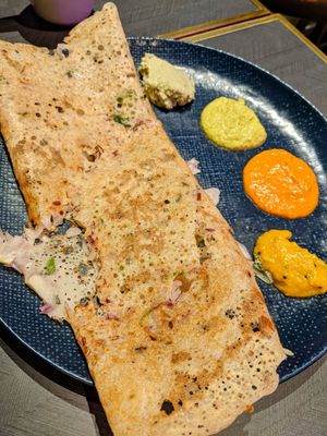 Onion rawa dosa, our all time favourite at Fennel by Komala Vilas in Central Singapore