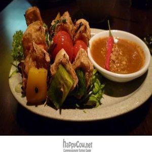 Tofu sate at The Mango Tree in London