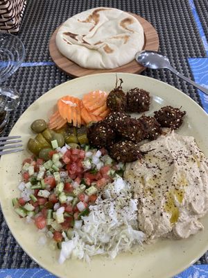 The Hummus House Plate at The Hummus House in Da Nang