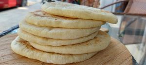 Pita bread at The Hummus House in Da Nang