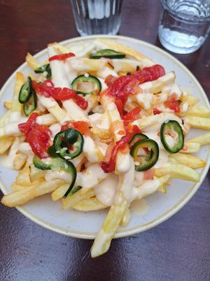 Tasty "dirty fries' at Bang Kitchen in East London