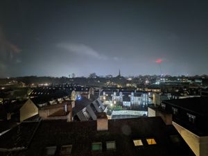 View at night at Six in Cambridge