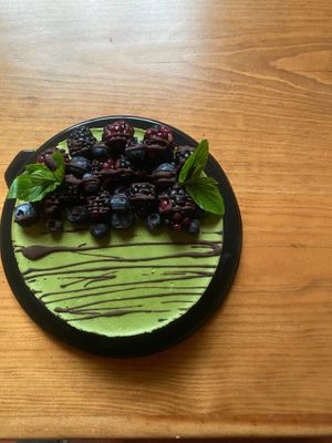 Matcha cheesecake  at Chunky Monkey in Queretaro