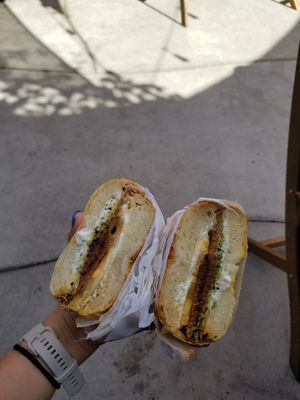 The Elaine bagel. Really really good at Just What I Kneaded in Los Angeles