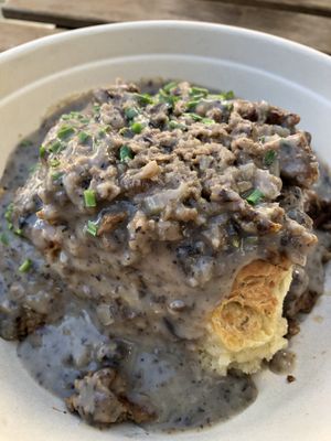 Biscuit and gravy   at Just What I Kneaded in Los Angeles