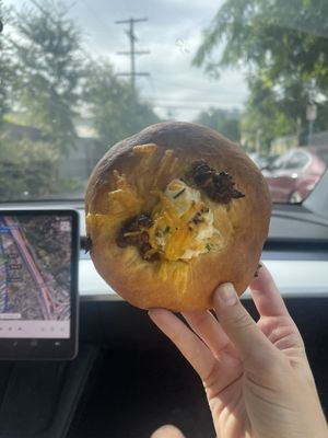 Sausage and cheese kolache   at Just What I Kneaded in Los Angeles