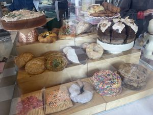 Pastry case  at Just What I Kneaded in Los Angeles