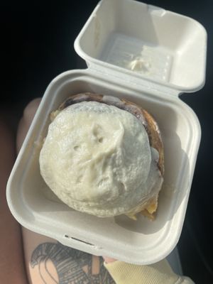 Pumpkin cinnamon roll  at Just What I Kneaded in Los Angeles