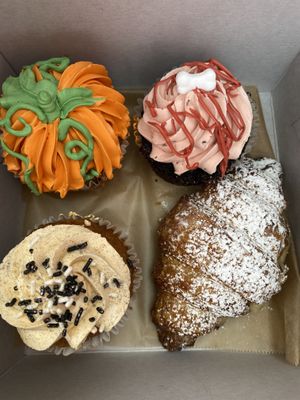 Gluten free and gluten full cakes.  at Just What I Kneaded in Los Angeles