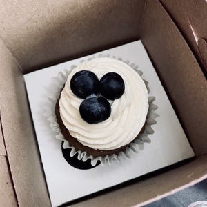 Blueberry Cupcake (GF)  at Just What I Kneaded in Los Angeles
