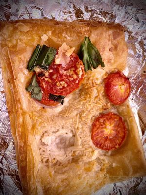 Tomato Basil Galette  at Just What I Kneaded in Los Angeles
