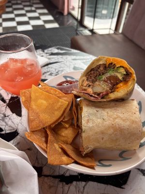 New breakfast burrito  at Just What I Kneaded in Los Angeles