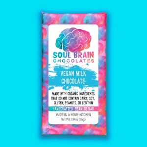 Vegan Milk Chocolate at Soul Brain Vegan Chocolates in Simi Valley