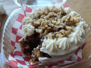 Pastel de zanahoria at Cafetería 1987 in San Luis Potosi