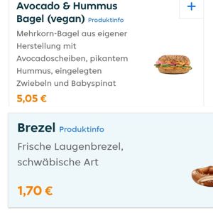 Bagel & Brezel (laut Produktinfo vegan) at Espresso House - Scheel-Plessen-Straße in Hamburg