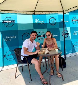 Enjoy your meal on our balcony!😄 #Veganuary at Healthy Life Kitchen - Bio Store in Ayia Napa