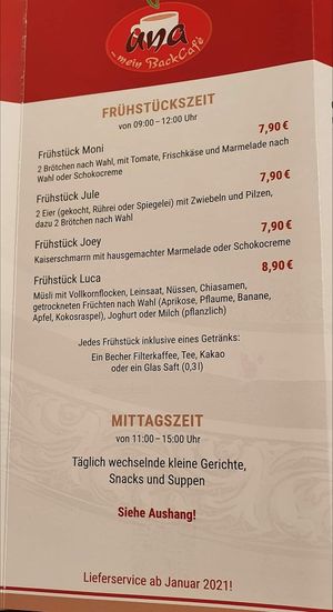 Frühstück  at Una - Mein Backcafe in Unna