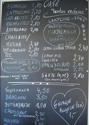 Coffee and more at Hortus Medicus in Ingolstadt