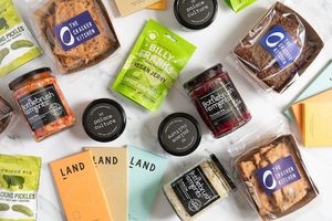 Range of vegan products at Hipster Hamper Co in South East London