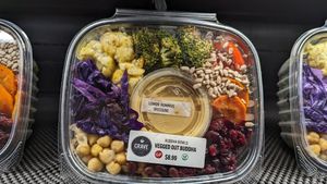 Vegan buddha bowl at Crave Coffee House & Bakery in Kingston