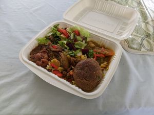 Lunch special! Lots of variety! at Vegan Cottage in Bridgetown