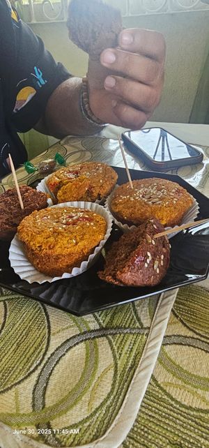 These muffins were amazing at Vegan Cottage in Bridgetown
