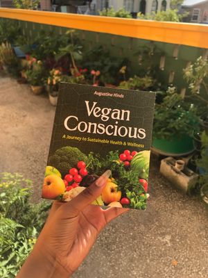 Her new book!!!!! at Vegan Cottage in Bridgetown