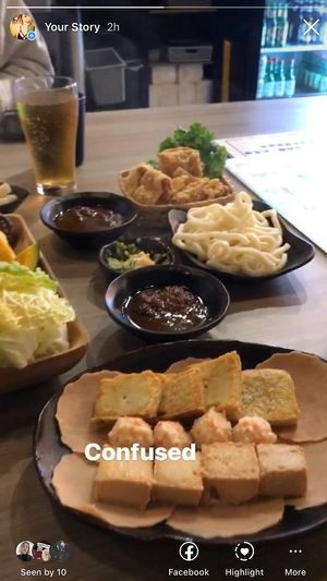 Vegan meat platter and deep fried bean curd at Gokudo Shabu Shabu in Burnaby