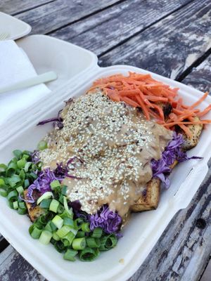 Tofu peanut thing at Native Bowl - Food Cart in Portland