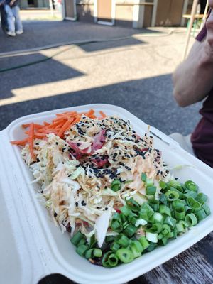 Dragon breath fire thing at Native Bowl - Food Cart in Portland