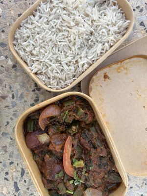 Vegan Okra Masala  at Spice Odysee Hidden Kitchen in Busselton