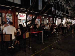 A great place to relax after a tiring day at Kazbar in Central Singapore