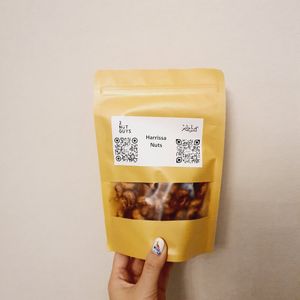 Harissa nuts. So goood. They are selling this, collab with 2nutsguy. Spicy and good. Check it out at Kazbar in Central Singapore