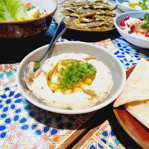 Hummus, favourtie! Vegan! at Kazbar in Central Singapore