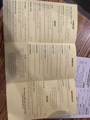 Menu 3 at John's Tex Mex in Rochester