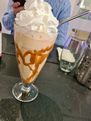 Biscoff milkshake at Green Island Bistro in Rhuddlan
