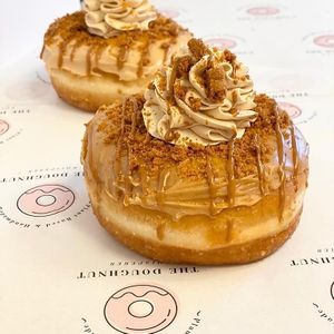 Plant based doughnuts  at Green Island Bistro in Rhuddlan