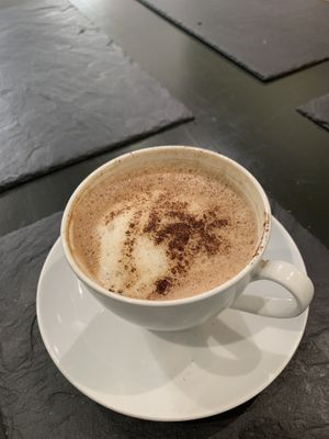 Mocha! (Best mocha I’ve ever had!) at Green Island Bistro in Rhuddlan