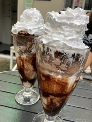 Sundaes at Green Island Bistro in Rhuddlan