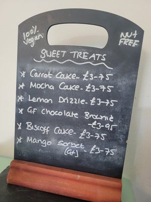 Sweet Treats Menu at Green Island Bistro in Rhuddlan