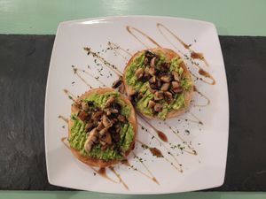 Breakfast Bagel at Green Island Bistro in Rhuddlan