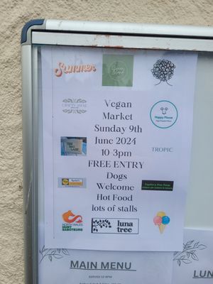 Green Island Vegan Market June 2024 at Green Island Bistro in Rhuddlan