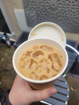 Iced Oat Latte at Green Island Bistro in Rhuddlan