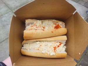 Tofu Mayo Baguette at Green Island Bistro in Rhuddlan